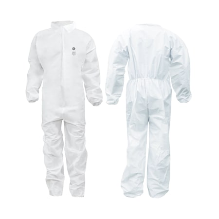 Ge SMS Protective Coverall, w/ElasticWaist&Collar XL GW900XL